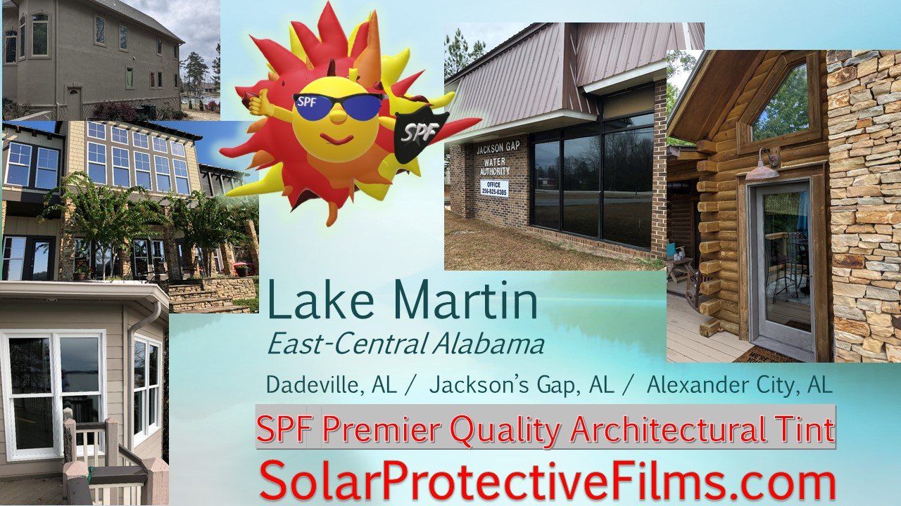 SPF Tinting Central AL (East) - home or business tinting at North Lake Martin in Dadeville Alexander City, AL 2