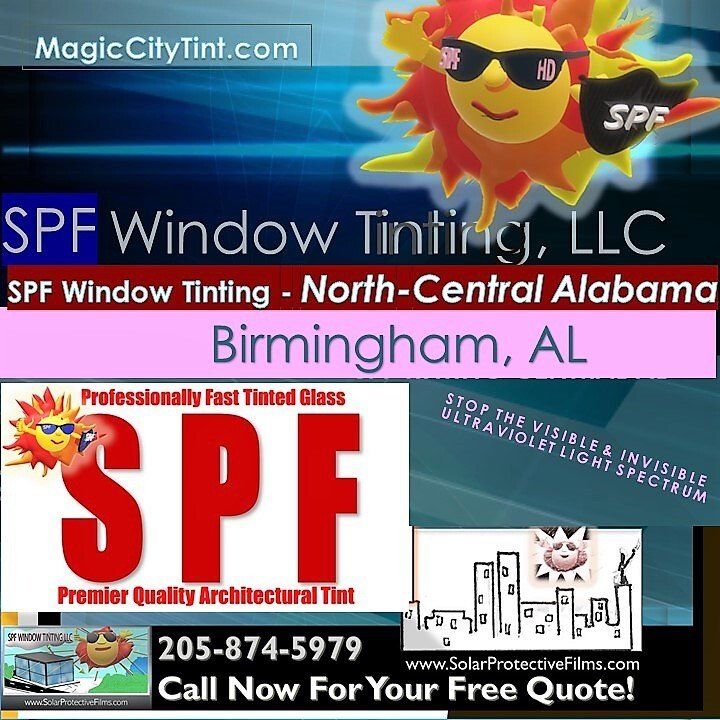 SPF Window Tinting -North-central AL (Birmingham location logo) - SPF Home or Business Tinting in Birmingham, AL