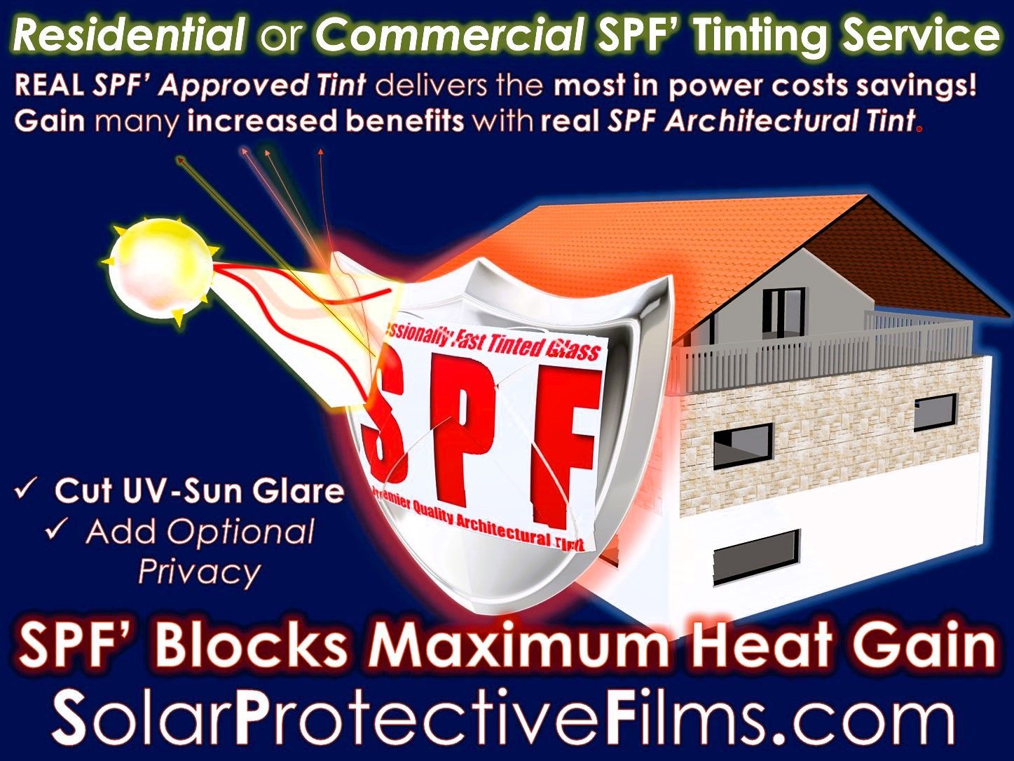 SPF Window Tinting - Architectural Tint services brand Logo
