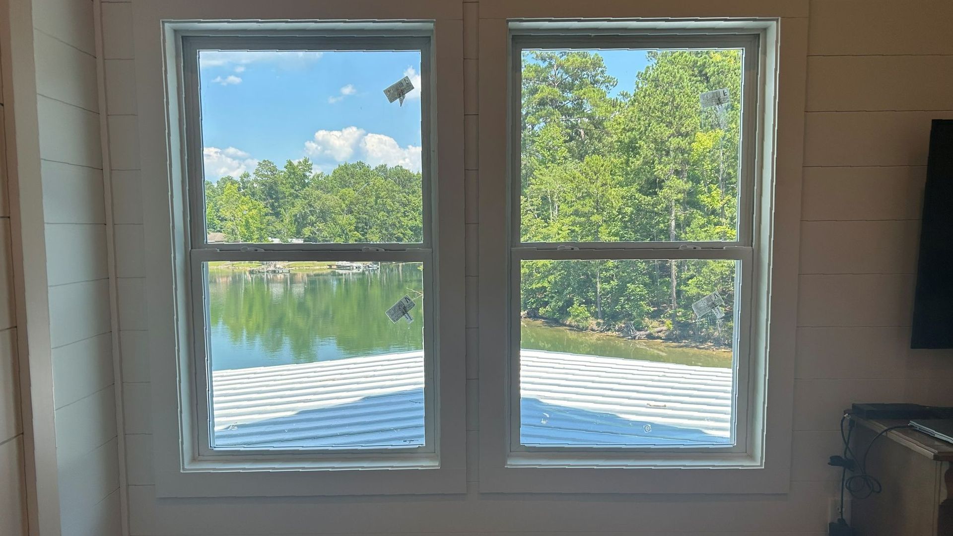 residential tinting at lake Martin - SPF Dimmed Crystal brings in the perfect amount of Sunlight. Without heat or bright glare looking out over Lake Martin in Alabama.