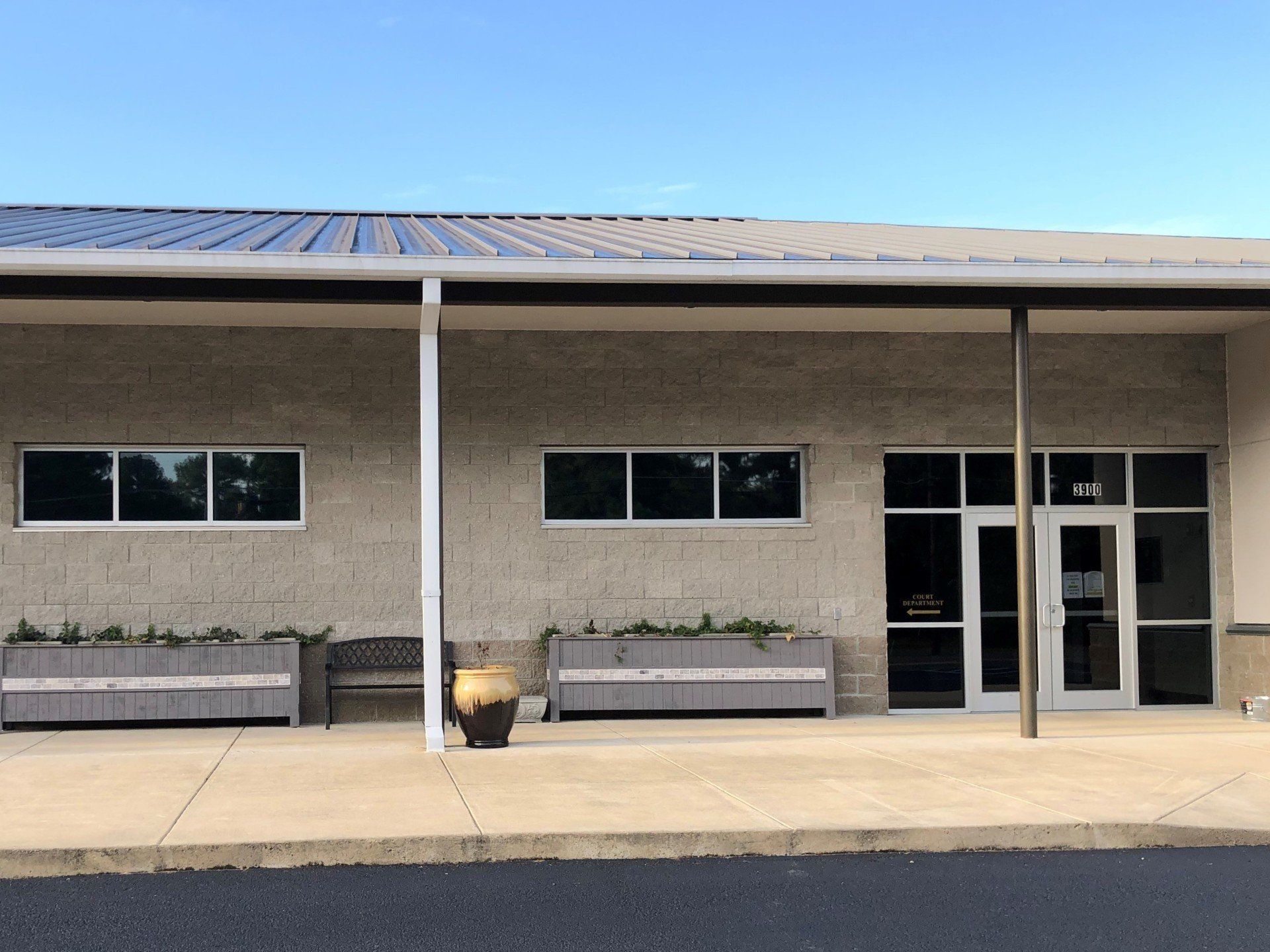 Professional Business window tint installation at Millbrook Police Station on 9.23.2019