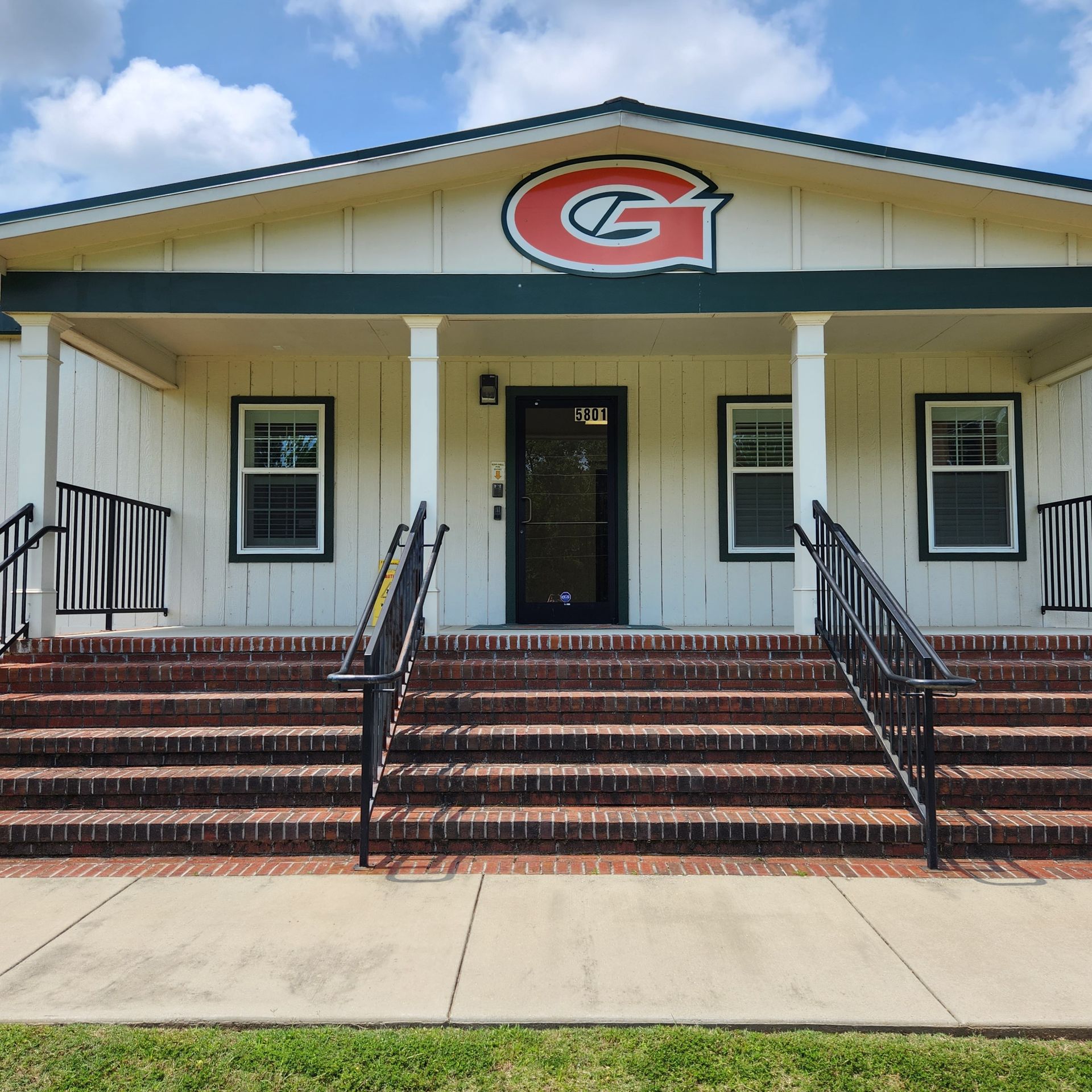 SPS window security Film installation services in AL - glass doors and windows were vulnerable entry points at this school near Auburn AL
