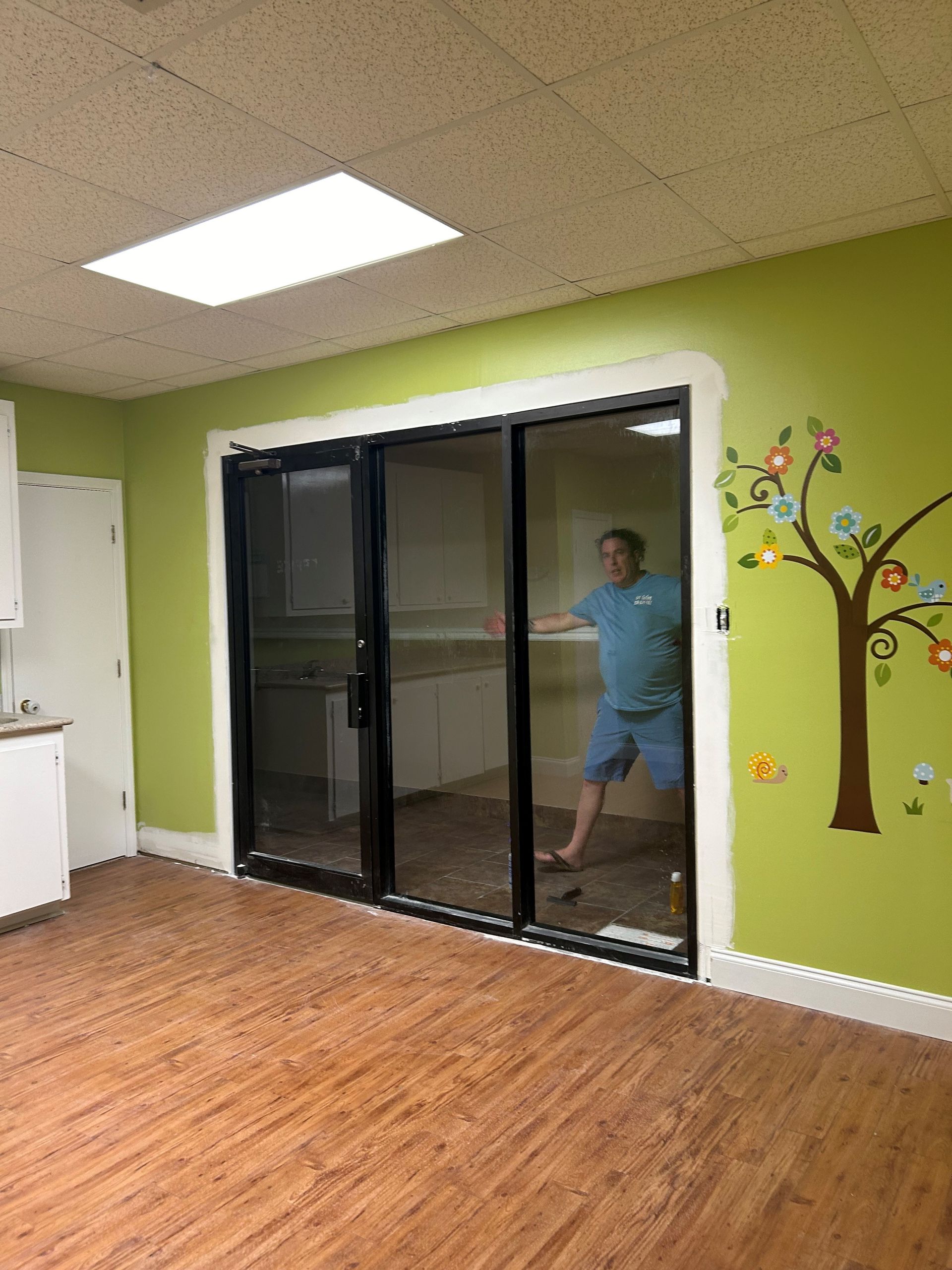 one-way private tint service Millbrook - Interior office privacy was needed prior to SPF Window Tinting services in Millbrook AL