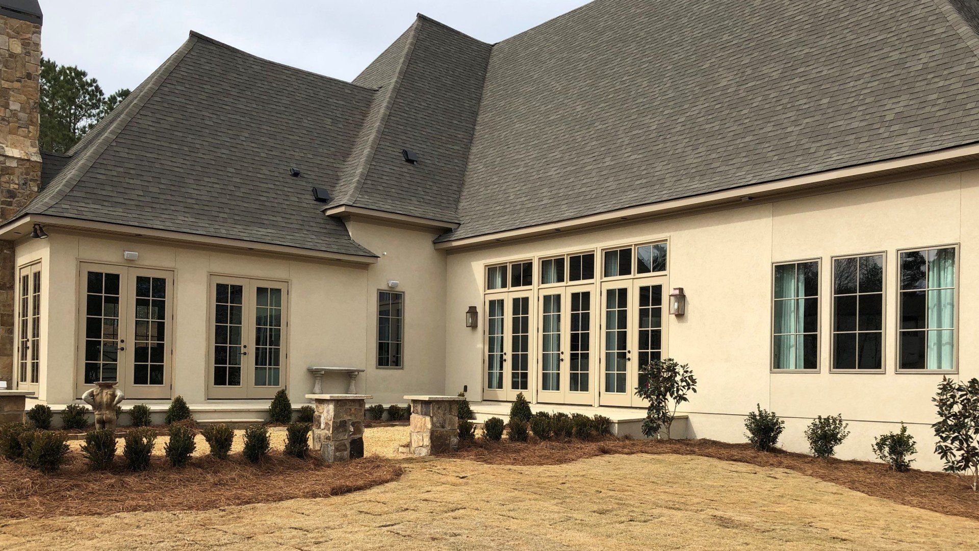 home window tinting in Auburn AL -  home privacy was gained by SPF tint inside, Full visibility remains looking outside. Auburn, AL
