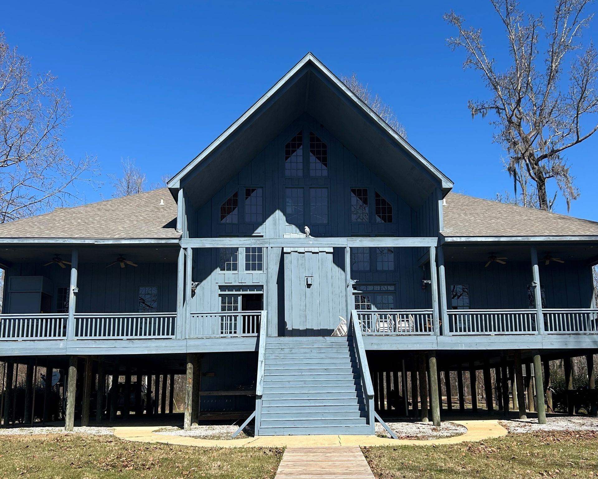 window tinting in Orrville AL - Inside before SPF Residential Tint cuts bright Sun glare with heat gain. While preserving new floors and furnishing from Sun-fading. Orrville AL Near Selma, AL
