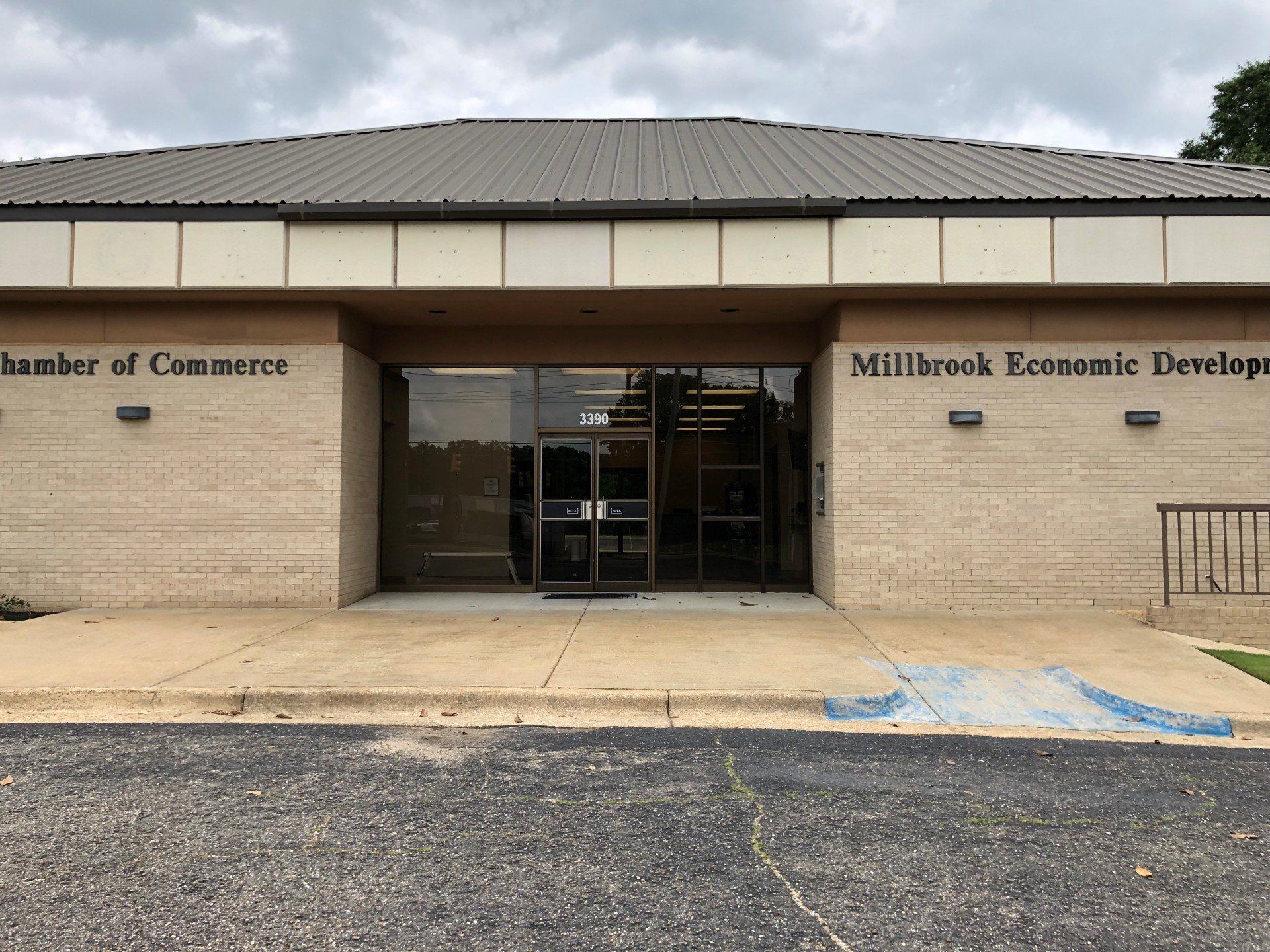 Before professional business tinting on 5.9.2019 - window tint installed at Millbrook City of Commerce