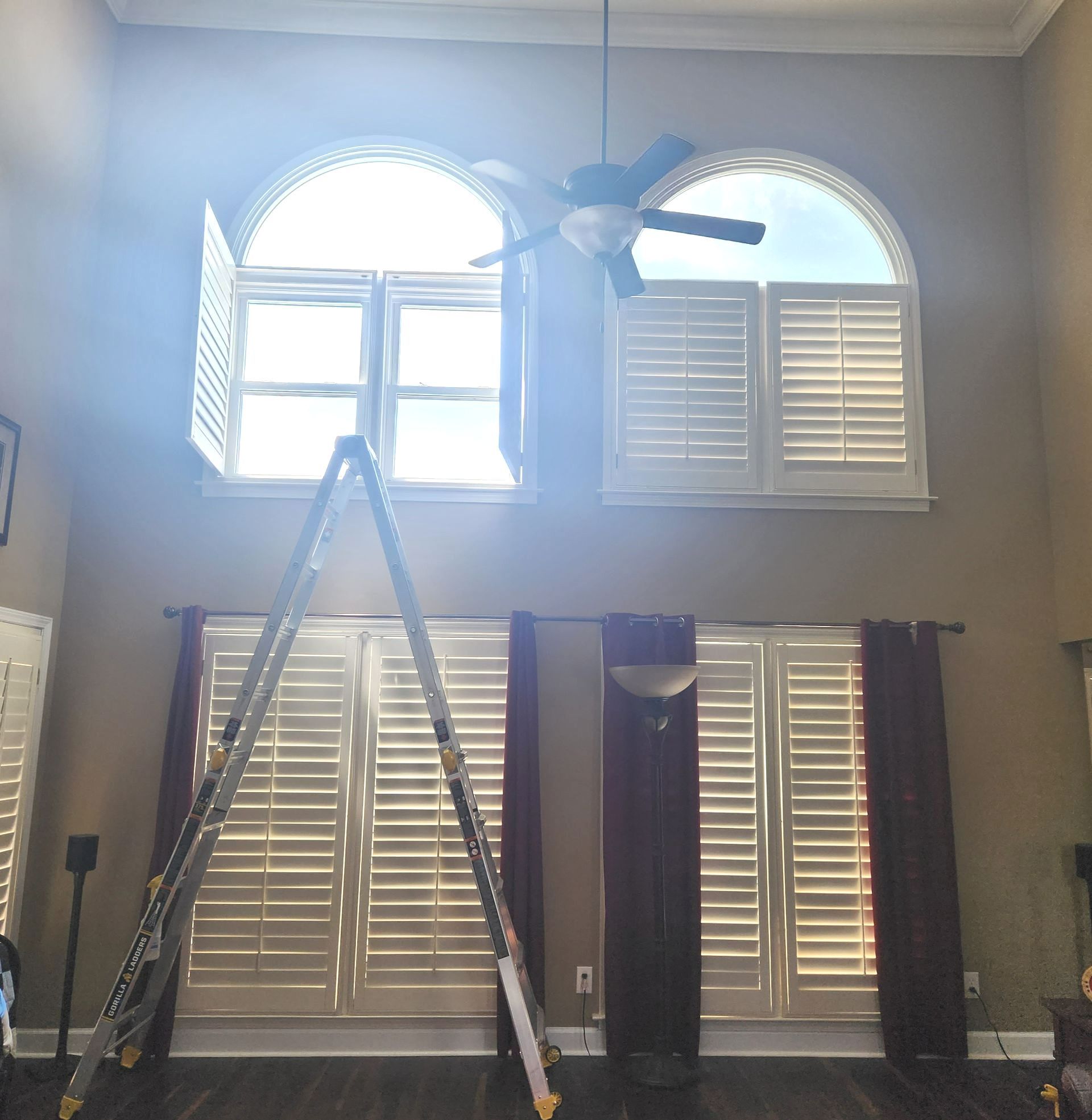 window tinting - Heat Gain through the glass would not allow for an even climate until SPF window tint was installed stopping heat transfer resulting in great power savings. Montgomery AL