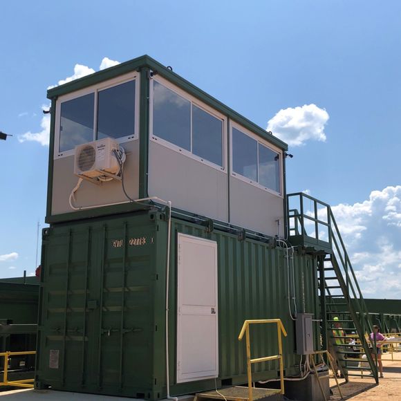 business window tint installation on 7.29.2019 - tinted cab2 windows at Sunbelt Forest Ventures in Selma, AL