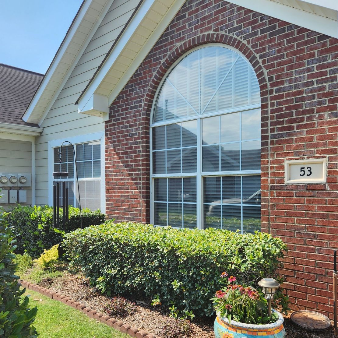 energy efficient window treatment - Heat-transfer has ended keeping a semi-transparent exterior look with SPF Dimmed Crystal home window tint.