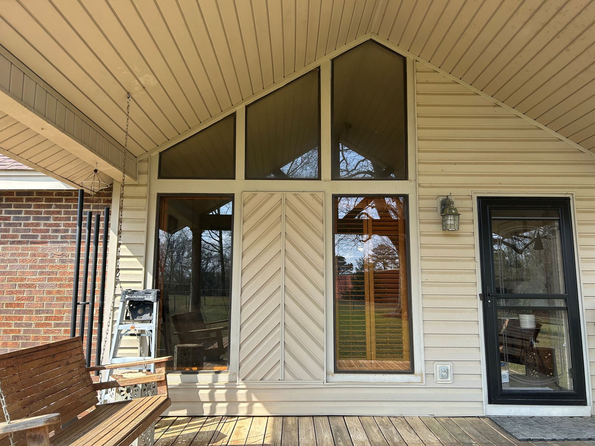 home window tinting near Montgomery AL - before heat with bright Sun were blocked by one-way private tint near Pike Road Montgomery Highland Homes AL