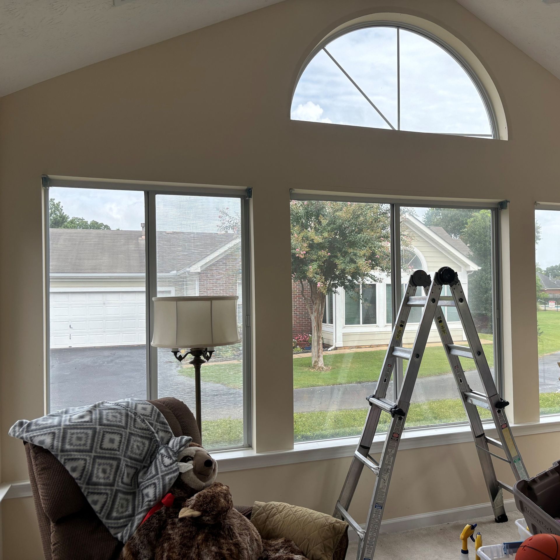 Residential window tinting - Bright Sun glare with UV Heat Gain flooded the windows of this home near Arrowhead. Montgomery AL