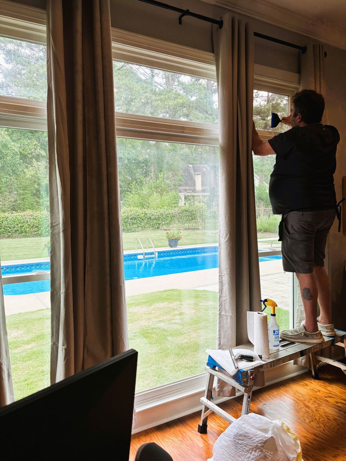 residential tinting Montgomery - SPF Platinum Tint upgrades home windows stopping UV heat gain in Montgomery AL