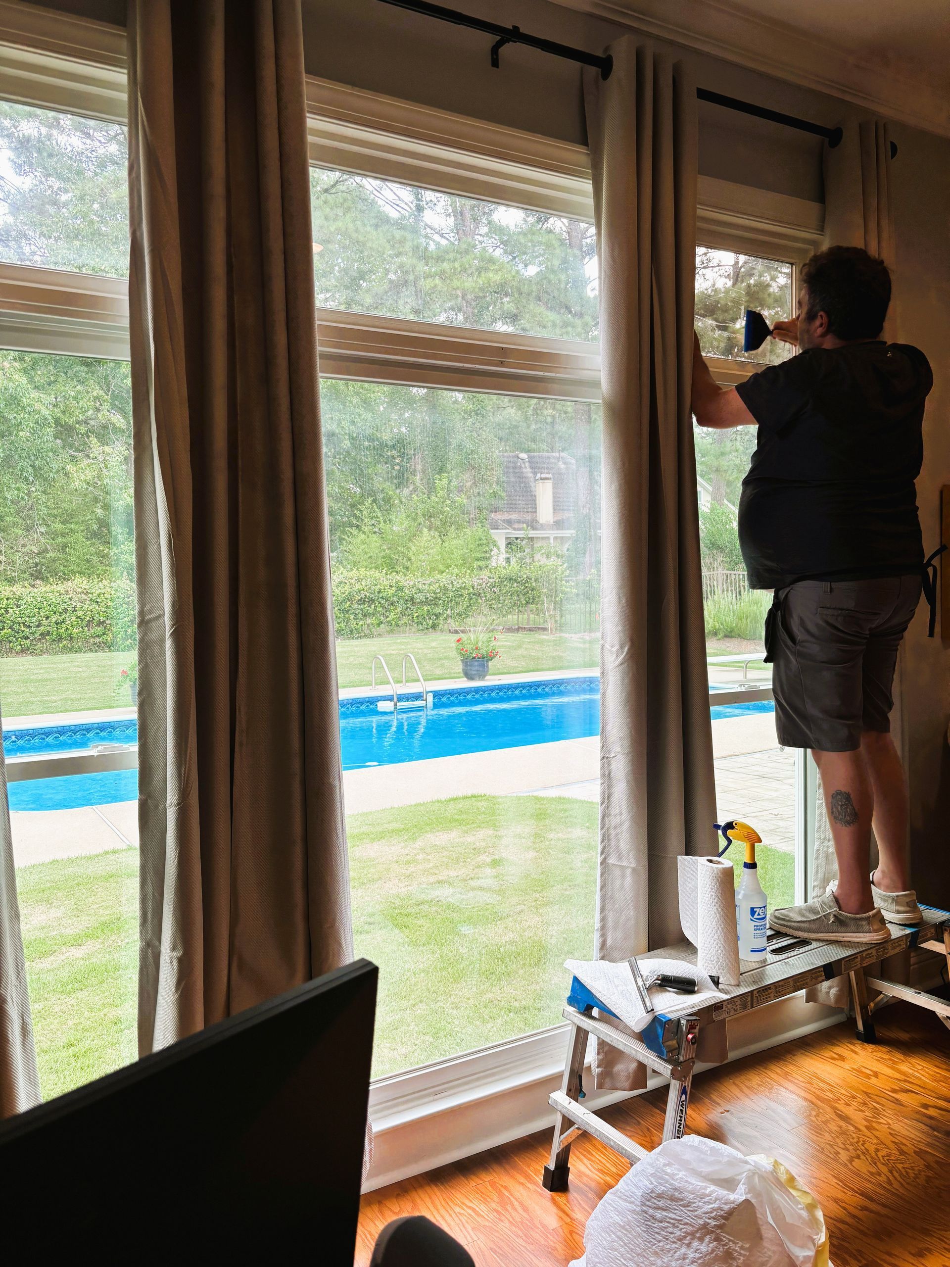 residential tinting Montgomery - SPF Platinum Tint upgrades home windows stopping UV heat gain in Montgomery AL