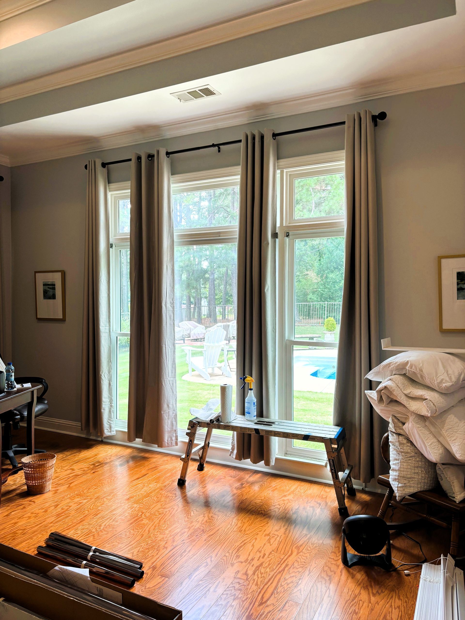 residential window tinting Montgomery AL - SPF Performance Platinum Tint Blocked seventy-five percent Sun glare stopping heat with UV transfer. Montgomery, AL