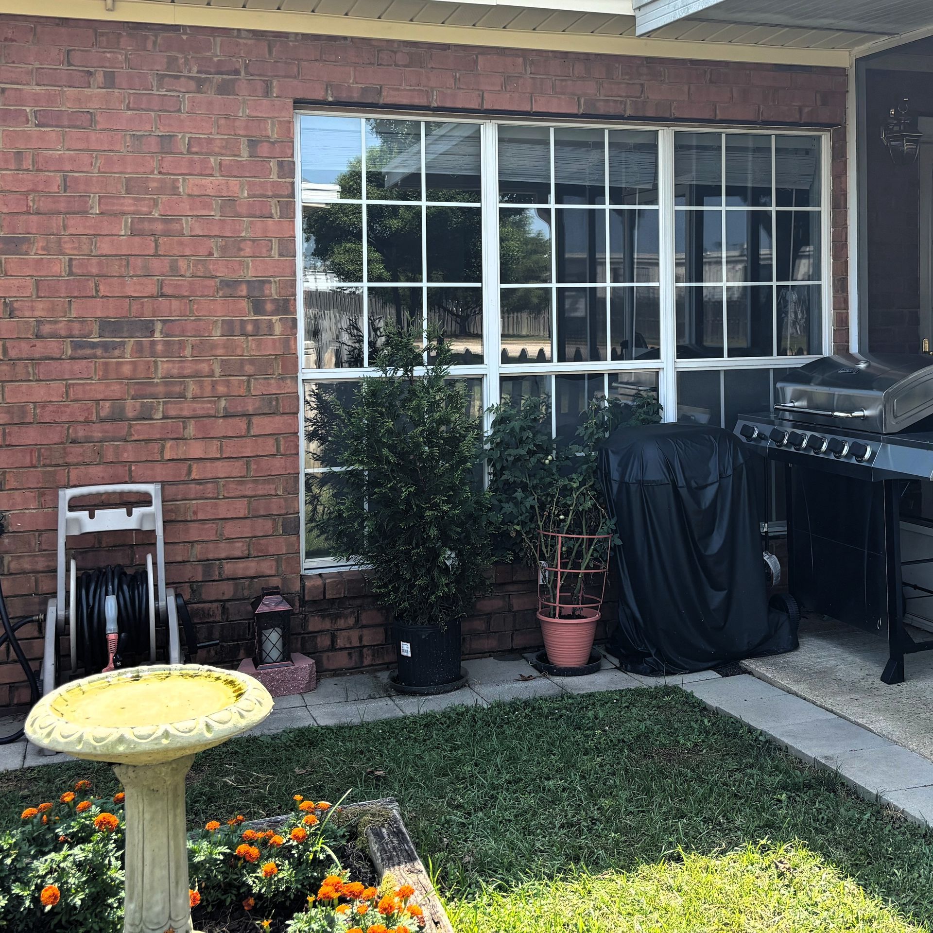 residential tinting in Montgomery AL - SPF Crystal Clear Tint stops UV heat adding home window efficiency ending Sun fading in Montgomery AL