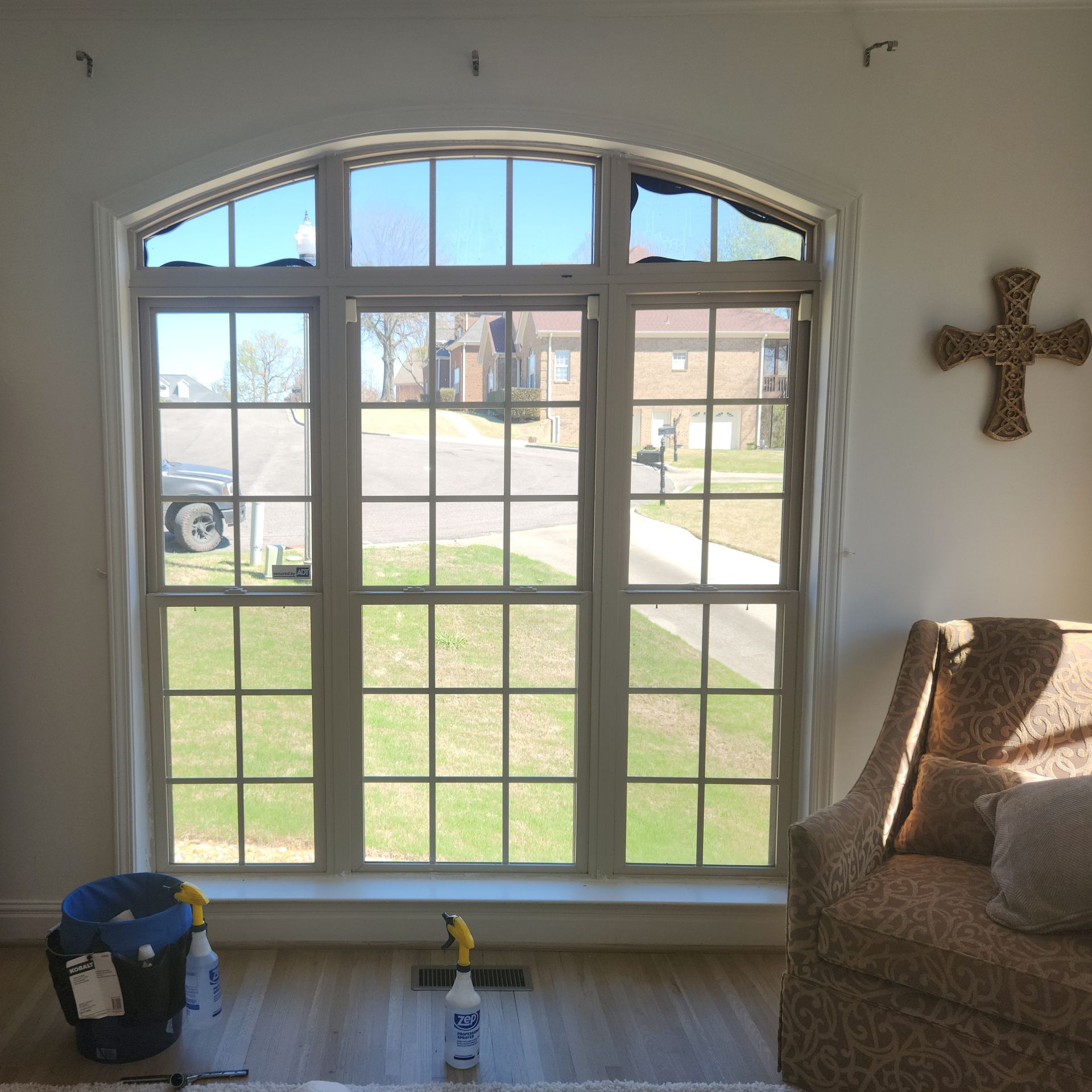 home tinting - The bright Sun lit up this room, prior to SPF Frosted Tint treatment in AL