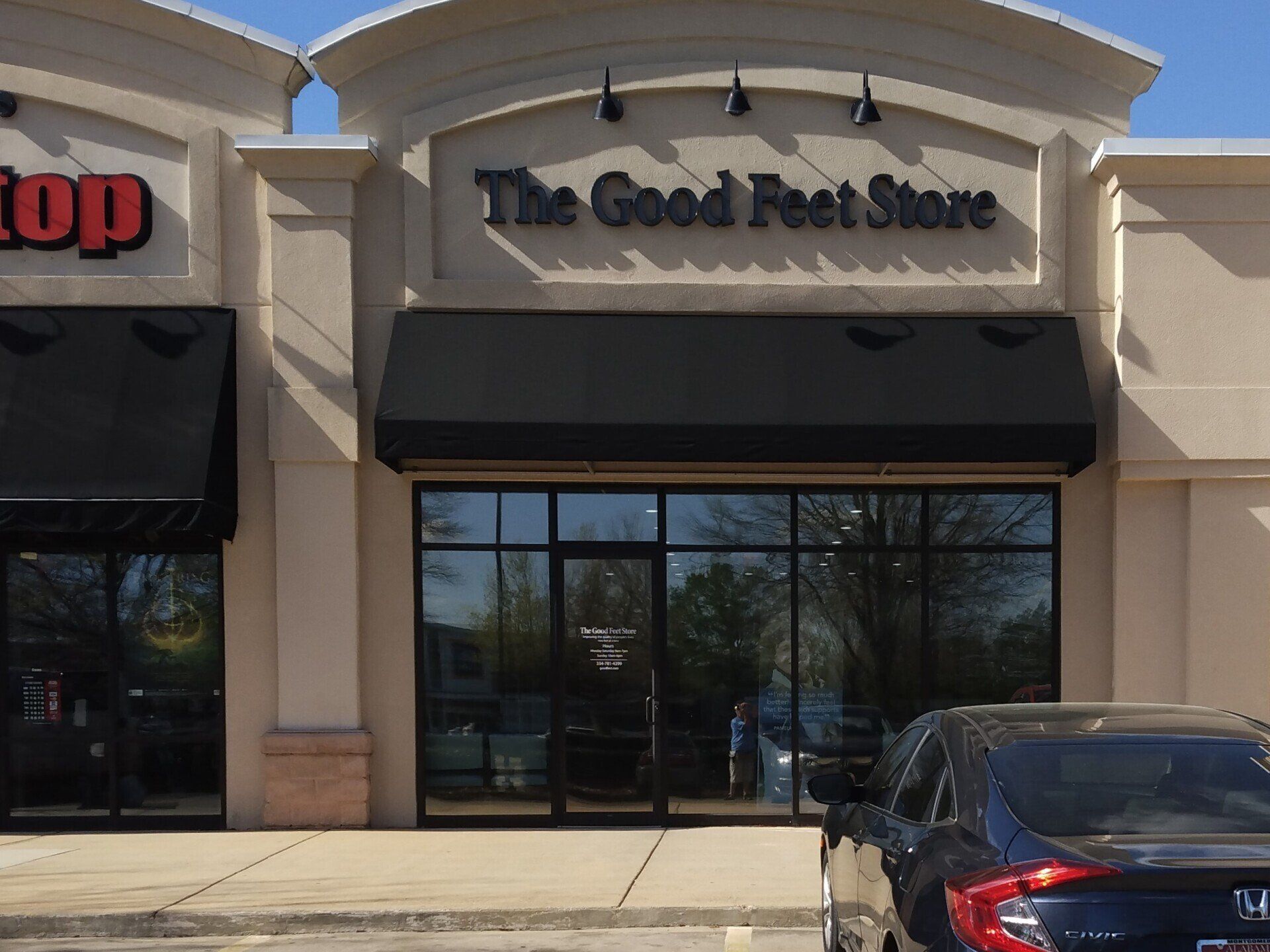 Store window tinting - SPF ULTRA Clear Storefront Window Tint installed blocking over 50% Heat in Montgomery, AL
