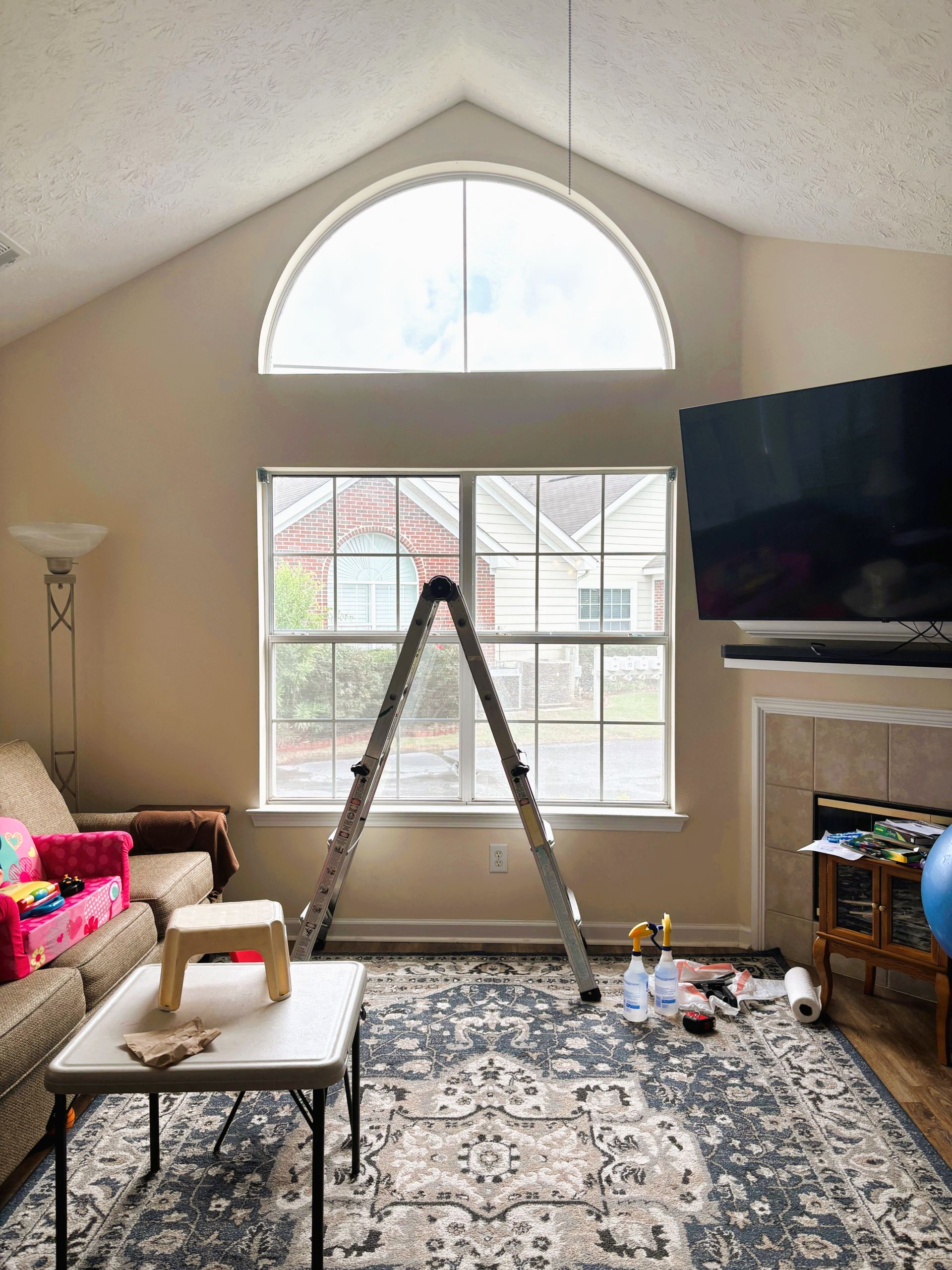 home window tinting in Acorn near Arrowhead - Bright Sun glare with heat gain could not be controlled by common window treatments. Before SPF Residential Tinting in Montgomery AL