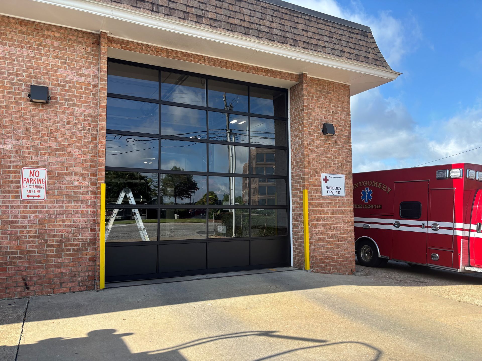 home or storefront window tinting - Solar heat with UV Sun was smothering inside bay windows. Before SPF tint was installed to windows in Montgomery, AL