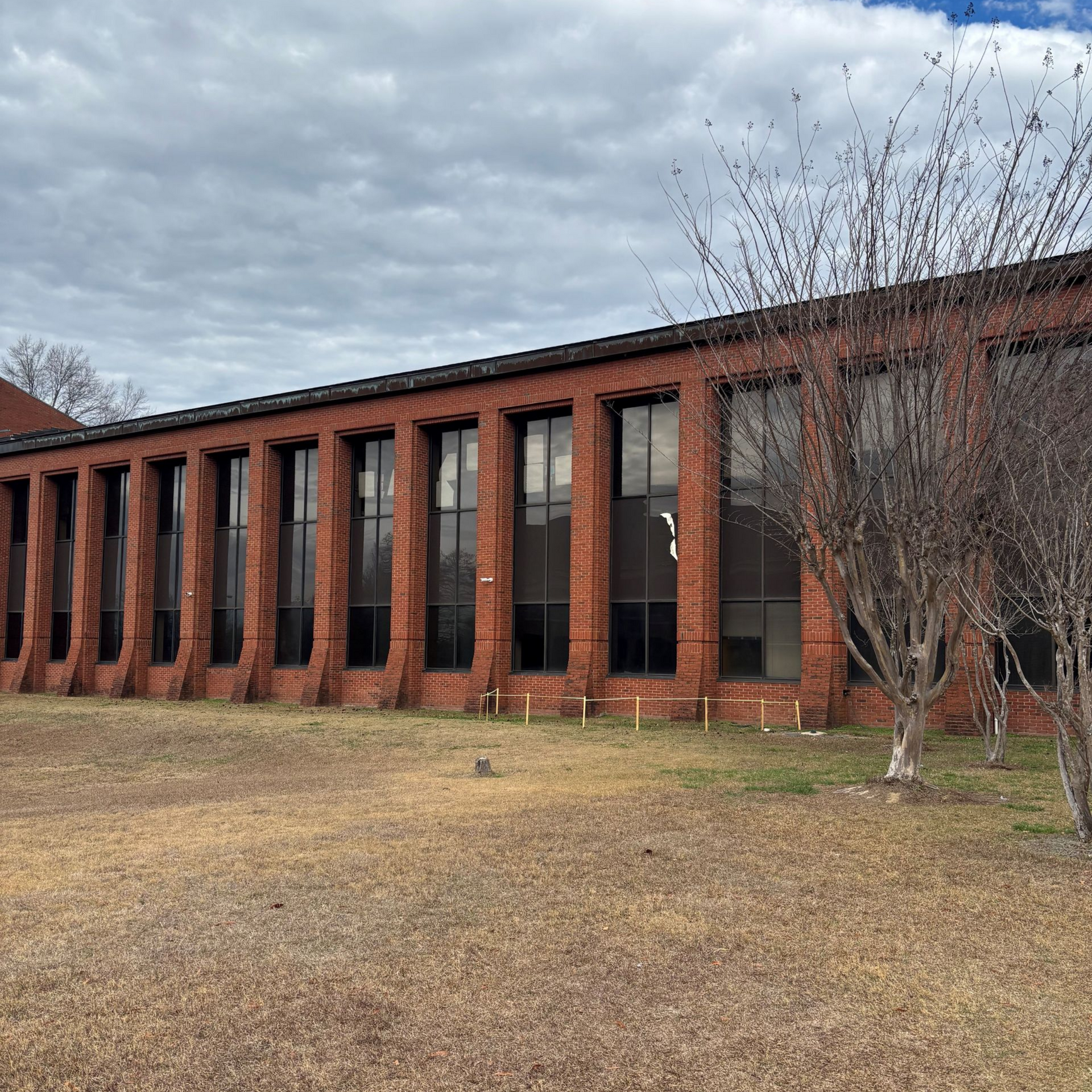 commercial window tinting - before spf window tint adds privacy with top power savings at Lead Academy in Montgomery AL