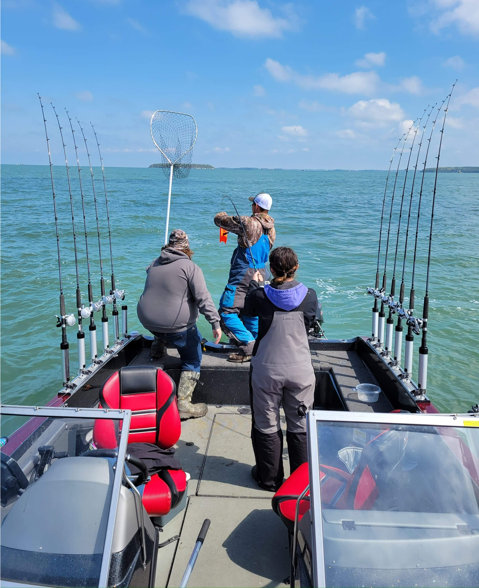 walleye fishing guide on Lake Erie