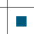 A blue square is in the middle of a white square on a white background.