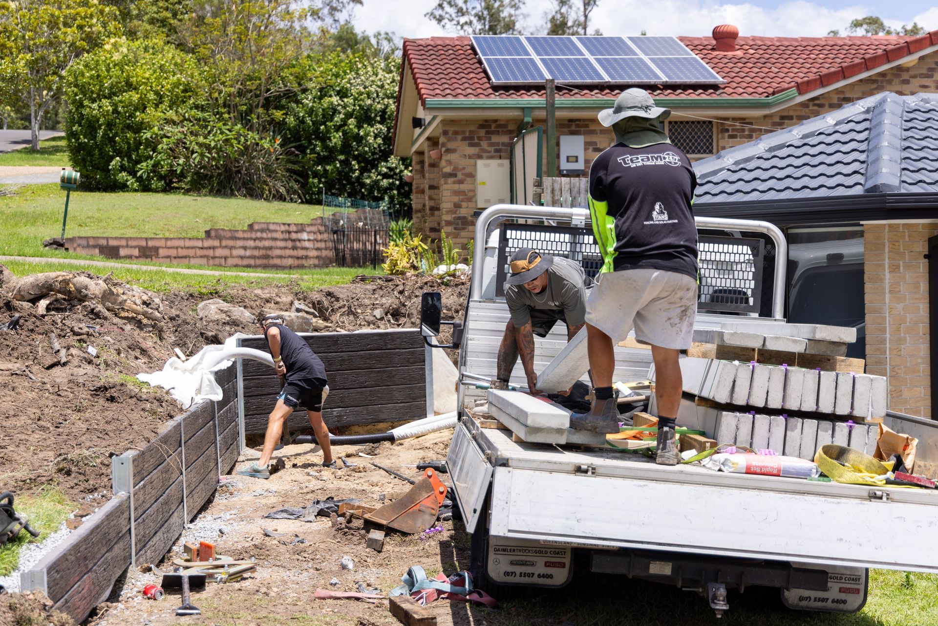 commercial retaining walls Gold Coast
