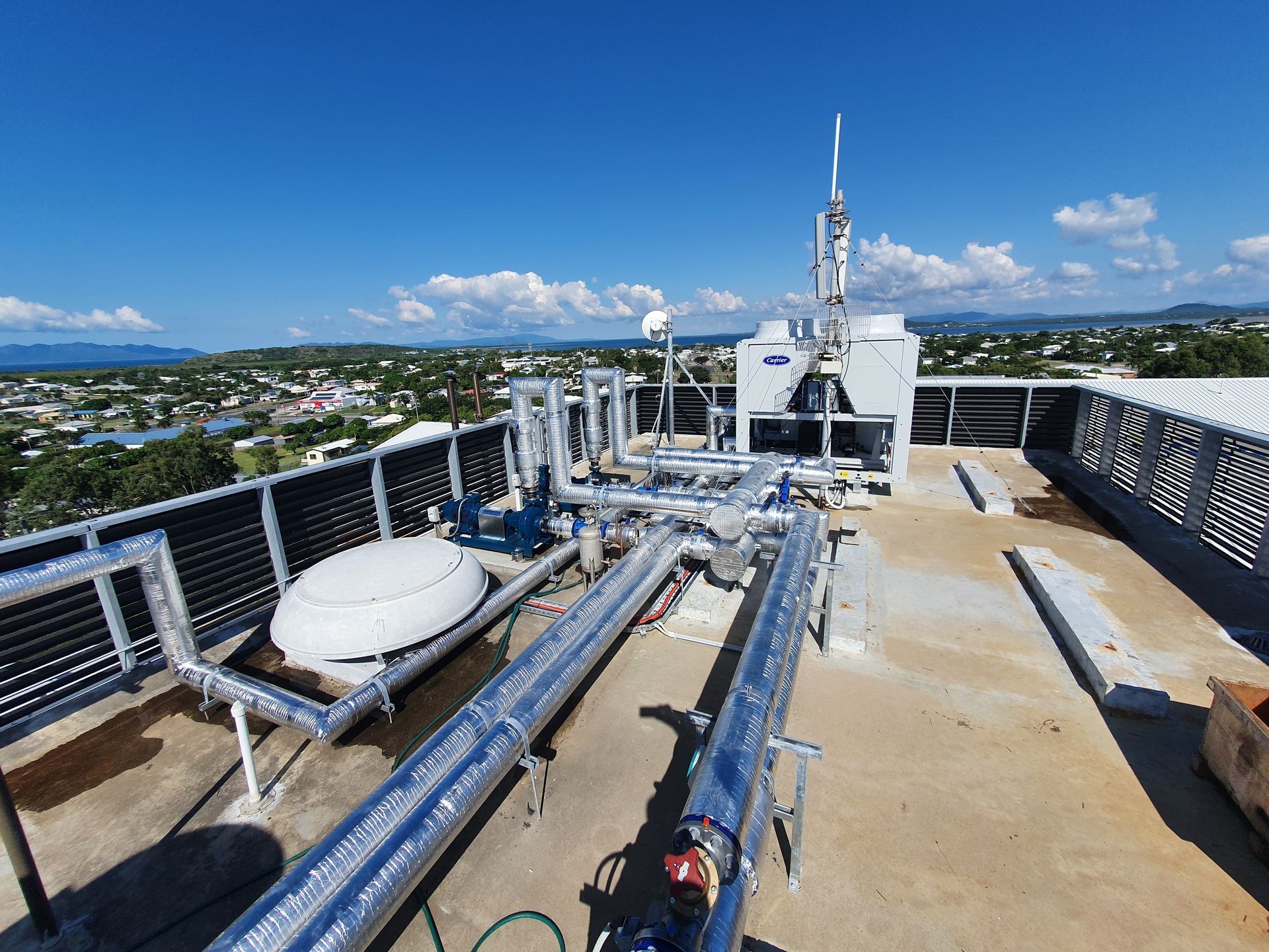 There Are a Lot of Pipes on the Roof of a Building — Refrigerated Technologies (QLD) Pty Ltd In Bowen, QLD