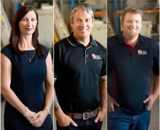 Portrait of a Woman and Two Men — Refrigerated Technologies (QLD) Pty Ltd In Bowen, QLD