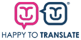 Happy to translate logo
