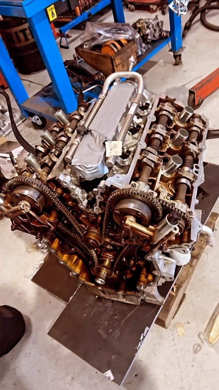 Engine Undergoing Maintenance at B&E Automotive Workshop. — Certified Mechanic in Canberra, ACT