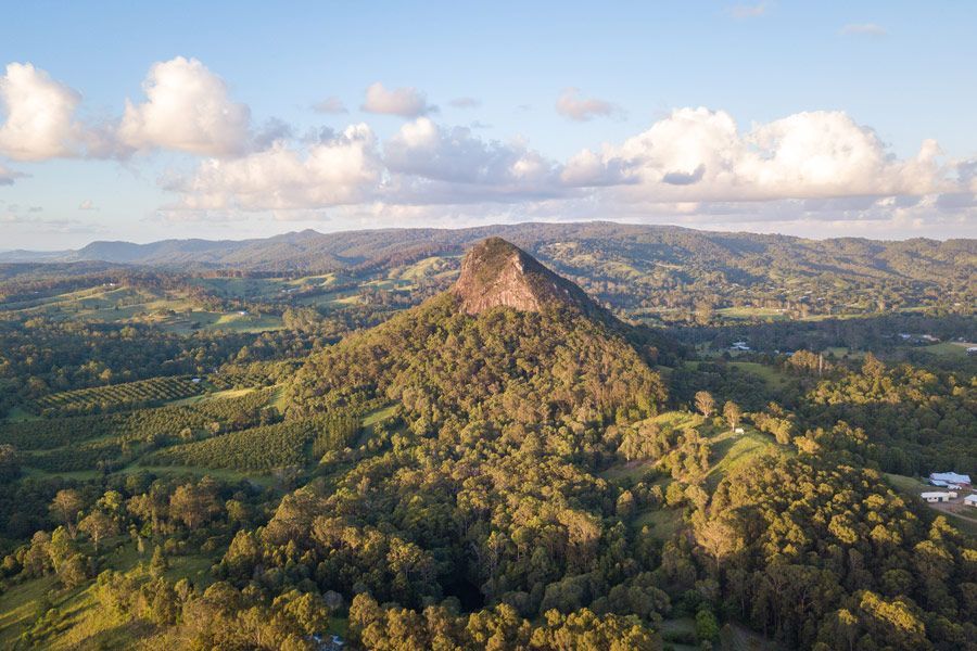 An Aerial View of a Mountain Surrounded by Trees — ASAP Towing Pty Ltd in Cooran, QLD