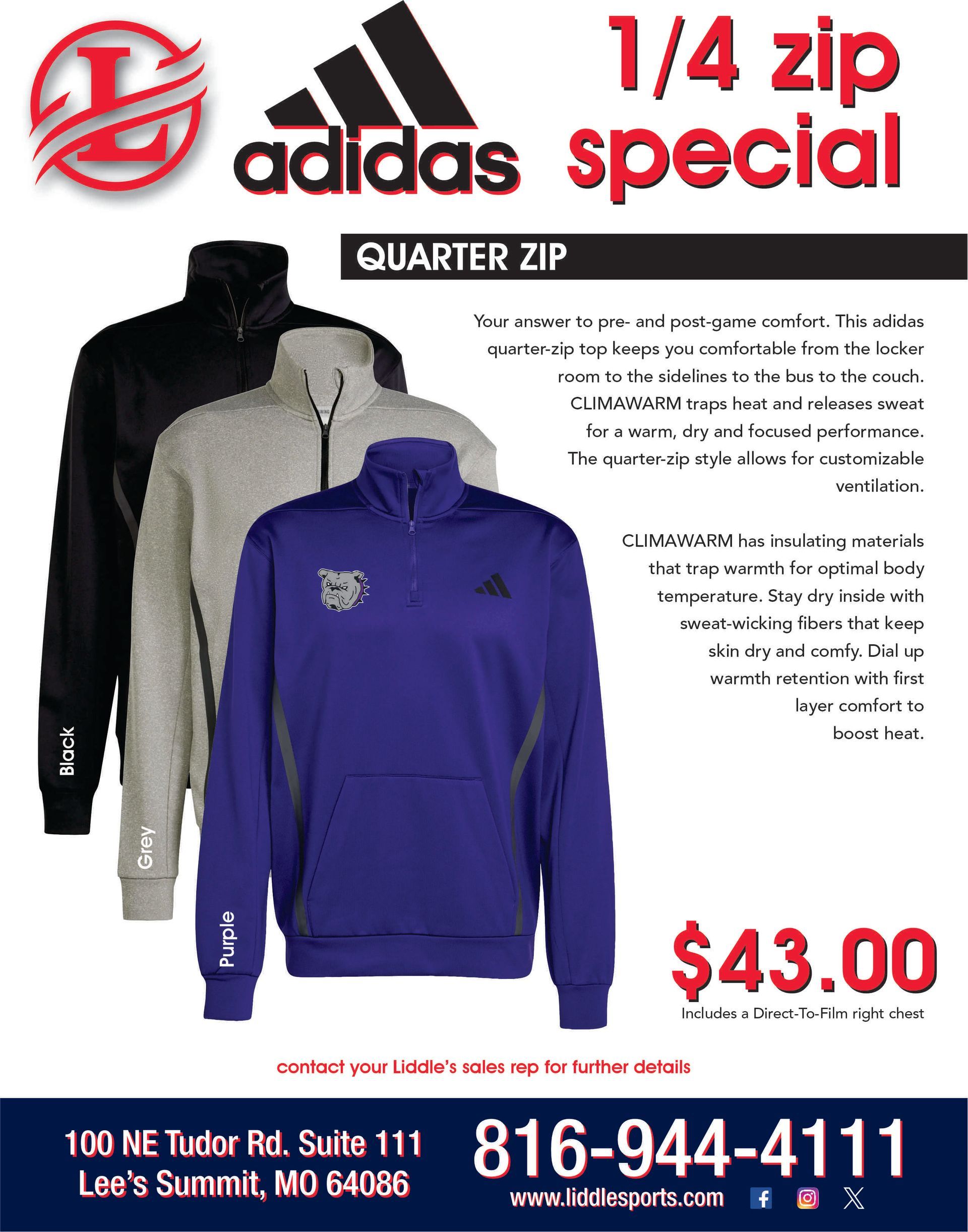 Under Armour ad: Man in green shirt, UA Motivate 3.0, $45.00. Various colors, contact info.