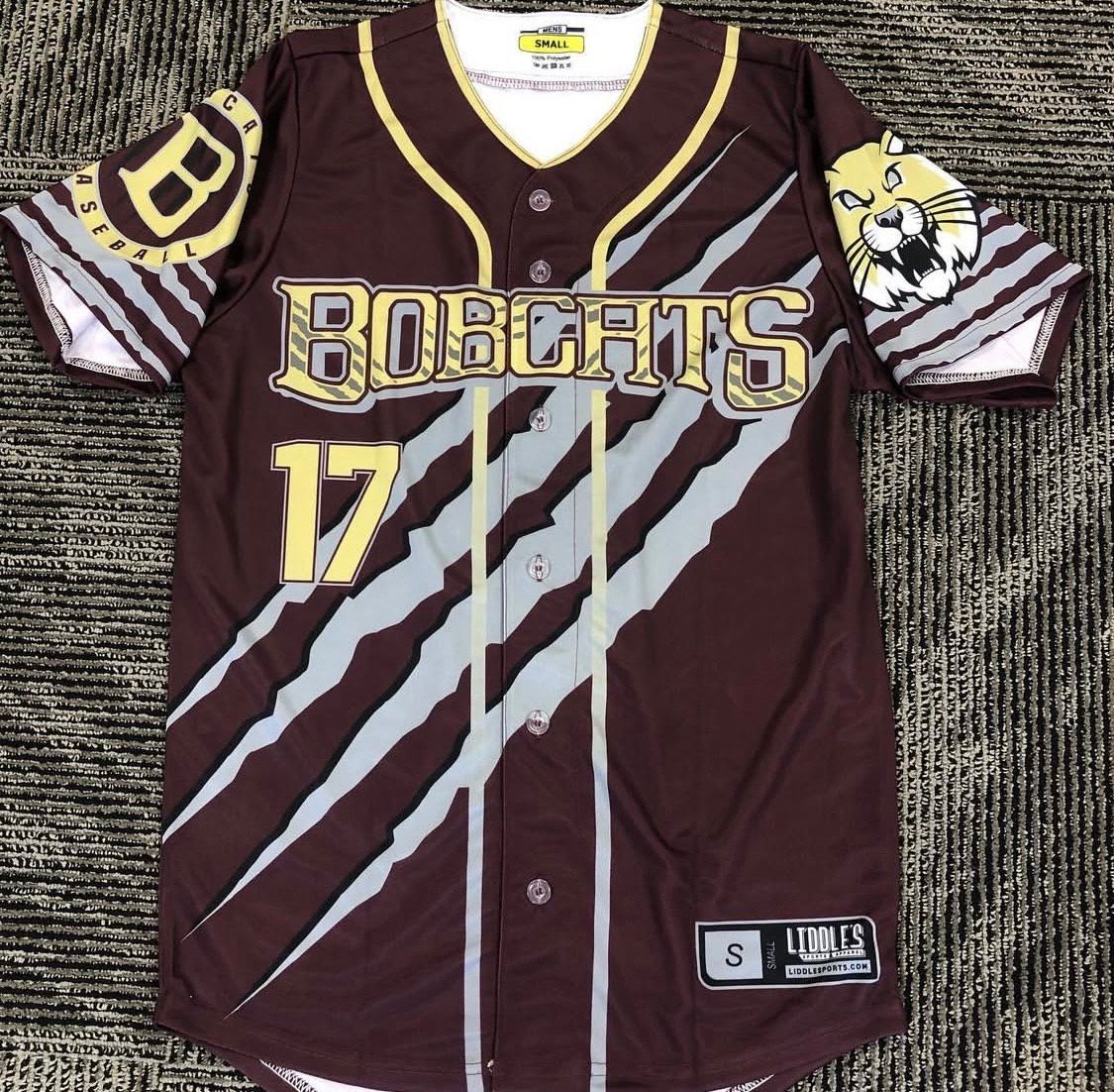 Brown bobcats baseball jersey