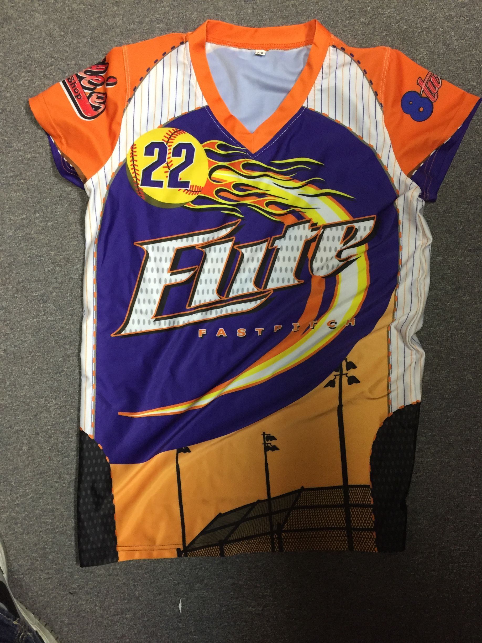 Baseball jersey with the word Elite