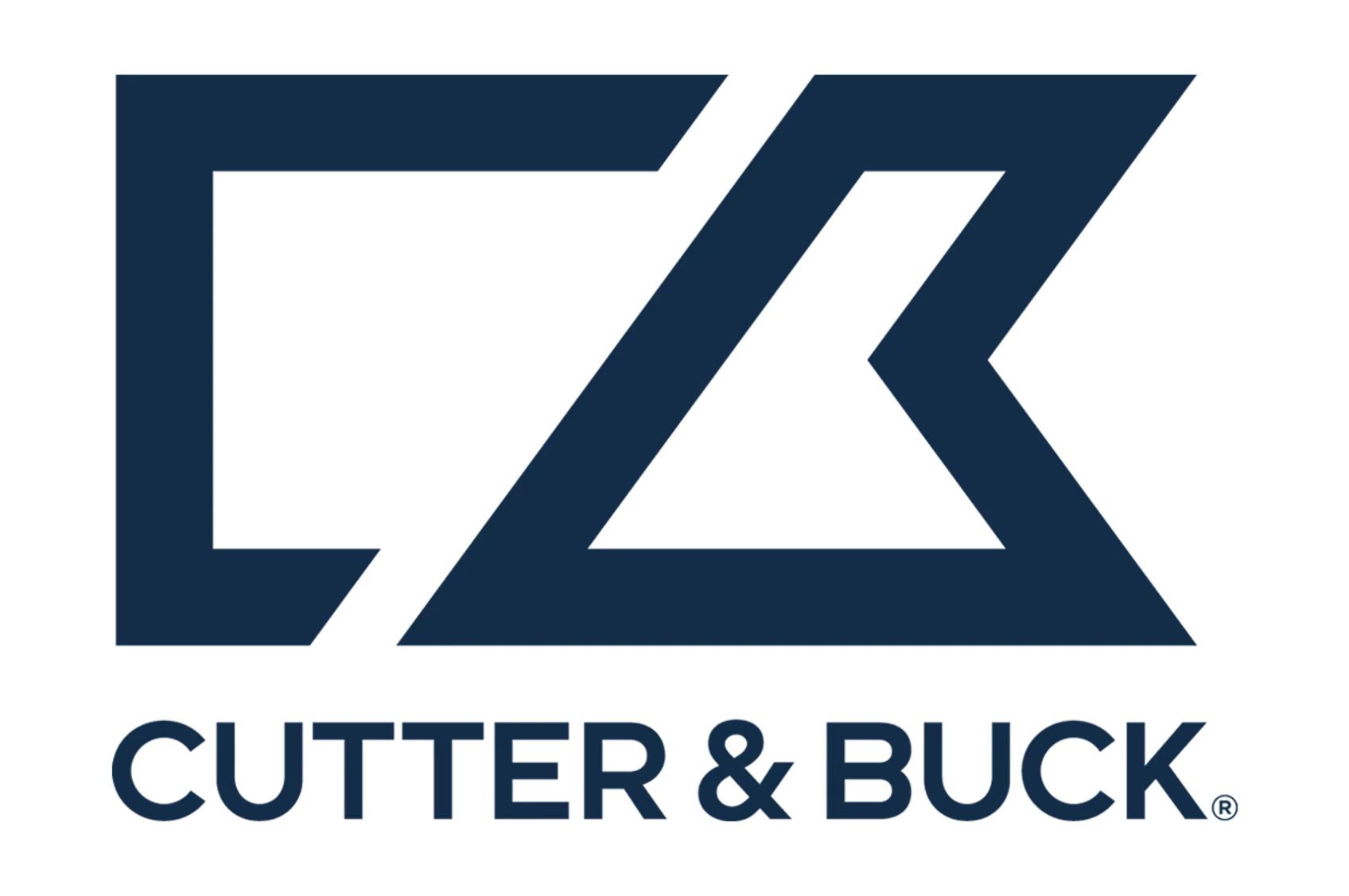 Cutter & Buck logo: blue stylized 