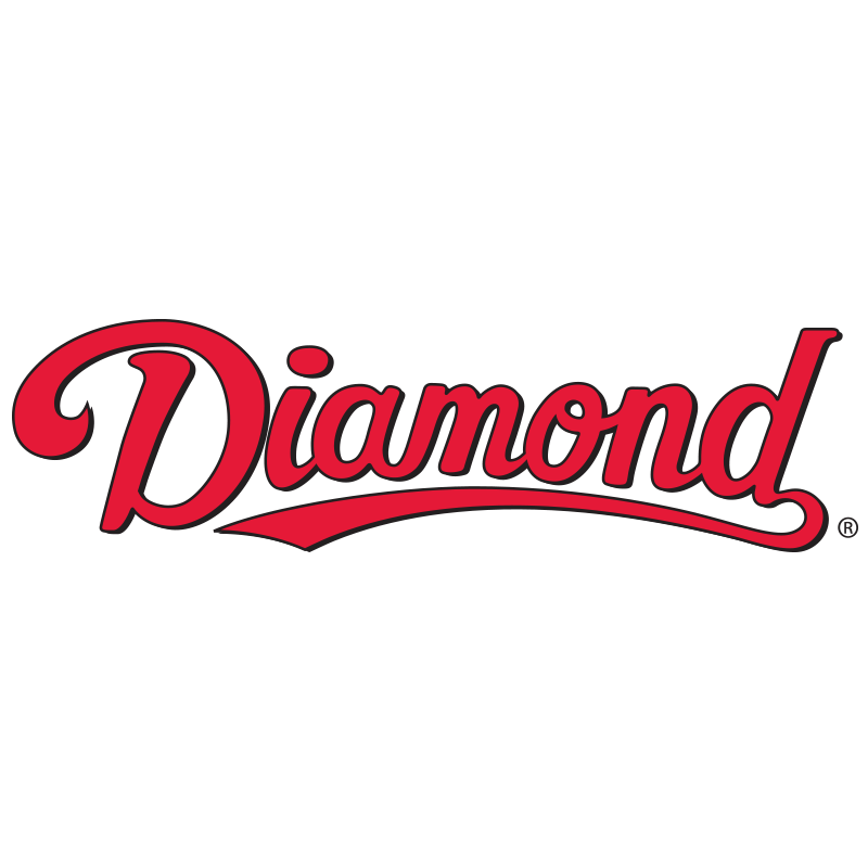 Diamond logo in red script.