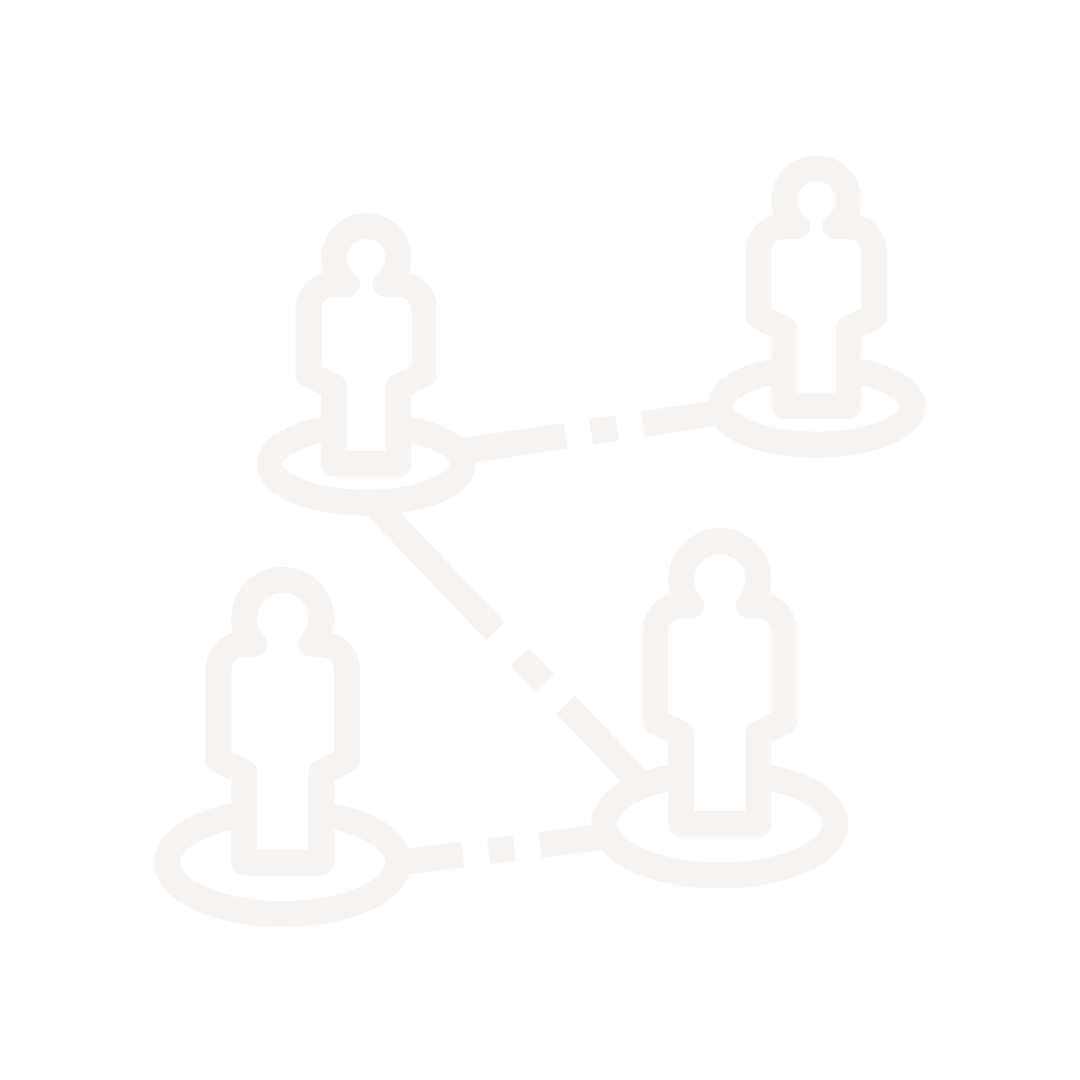 Grafik die zeigt, wie vier Menschen auf unterschiedlichen Standpunkten stehen