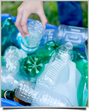 recyclable plastic bottles
