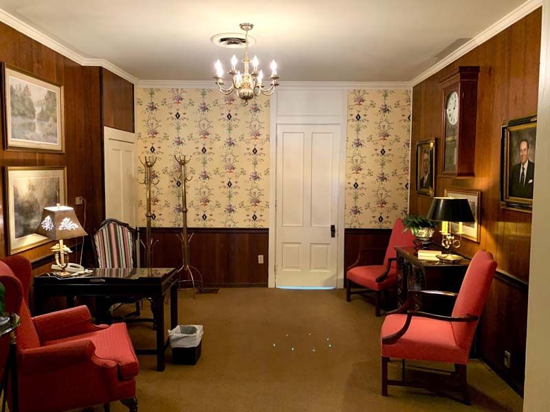 interior view of office at Betts & West Funeral Home in Nicholasville, KY