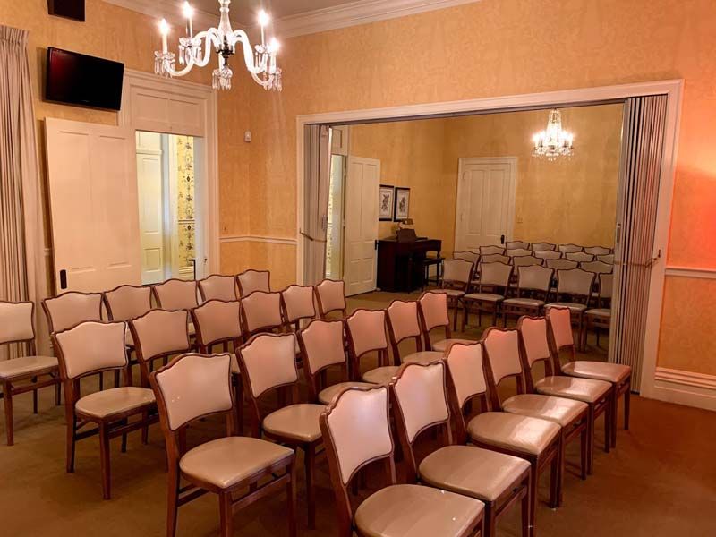 Viewing/chapel seating at Betts & West Funeral Home in Nicholasville, KY