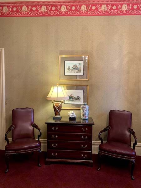 Seating at Betts & West Funeral Home in Nicholasville, KY