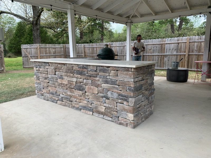 Outdoor kitchen mason in arkansas