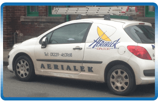 Lettered up Aerialek car