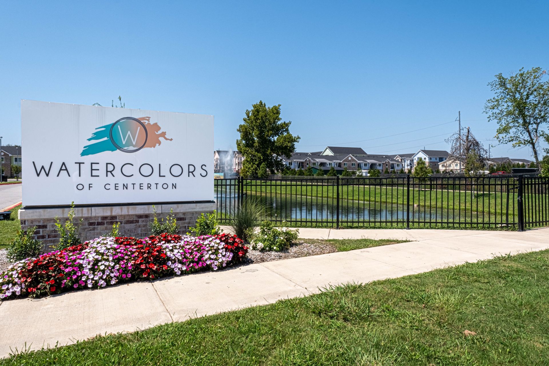 watercolors of centerton property sign