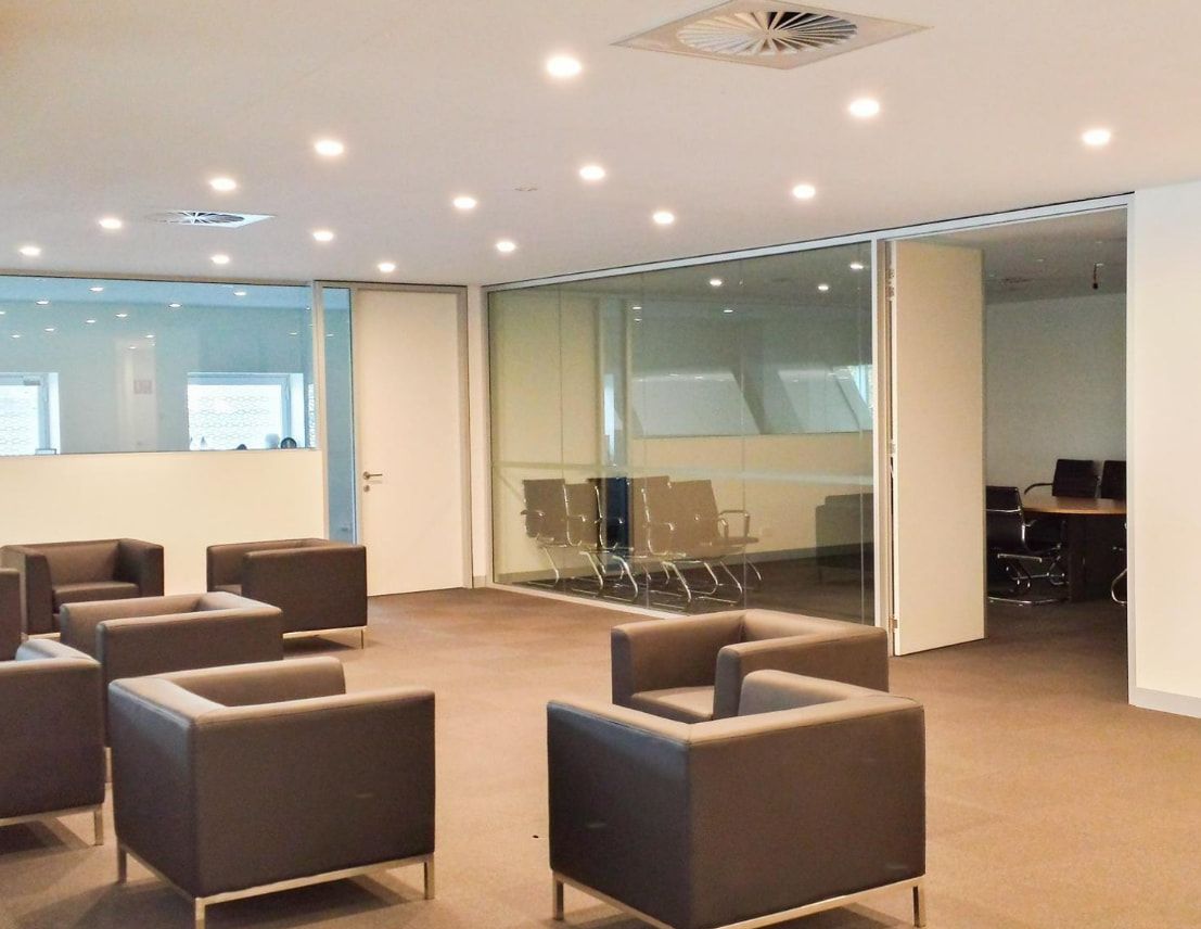 A Room With a Lot of Chairs and a Glass Wall — D & J Saverino Painting & Decorating Pty Ltd In Fairy Meadow, NSW