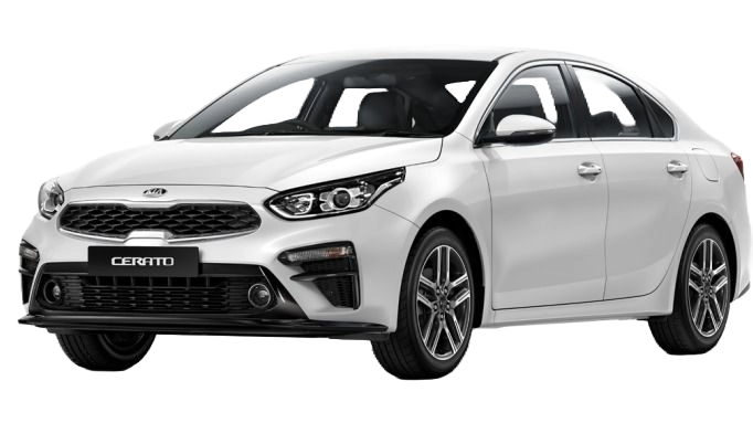 A Kia Cerato is Shown on a White Background — Duffys Car Rentals in Atherton, QLD