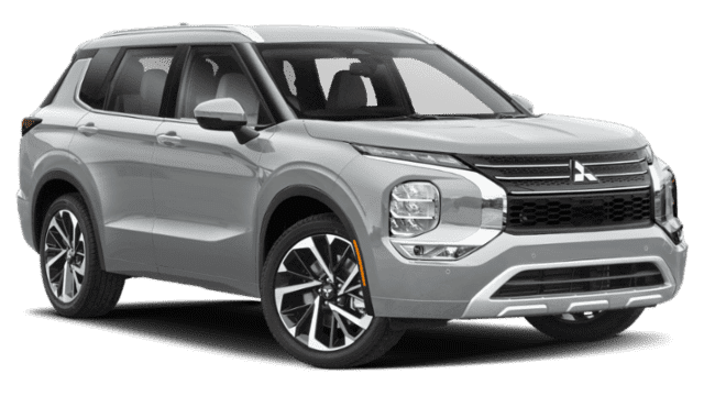 A Silver Mitsubishi Outlander is Shown on a White Background — Duffys Car Rentals in Atherton, QLD