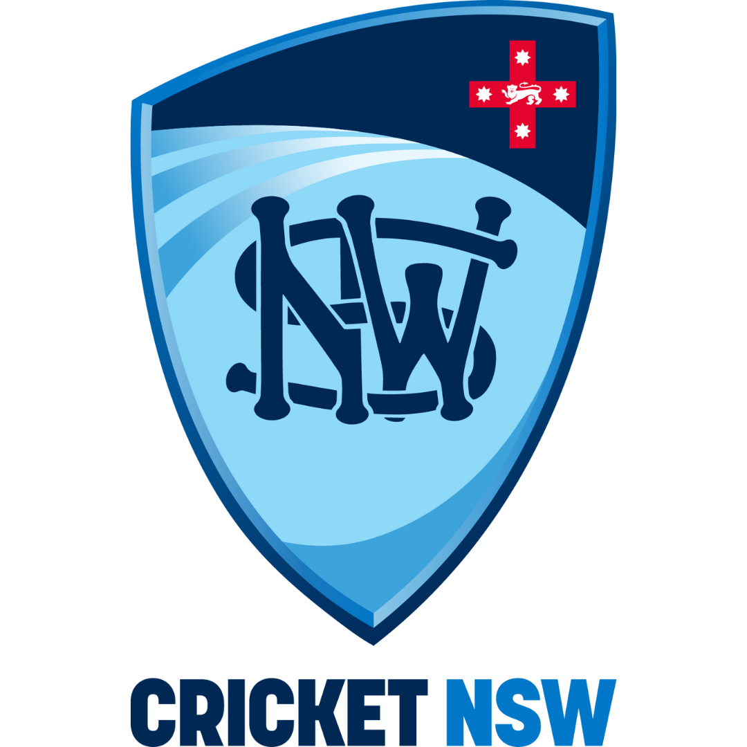 New South Wales Cricket logo: Blue shield with 