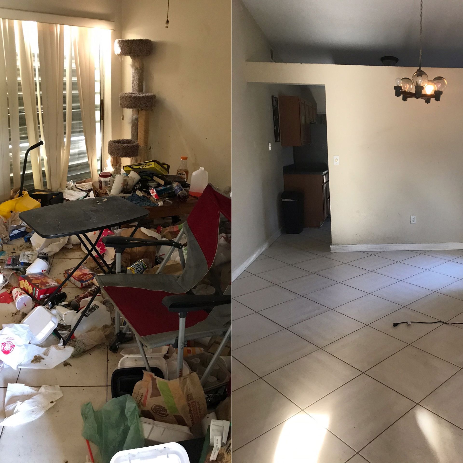 Cleaning Hoarding Living Room — Southwest, FL — ProRemedy SWFL